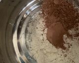 A picture of step 1 of Chocolate puff puff.
