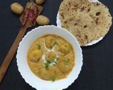 A picture of step 9 of Dum Aloo.