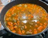 Une image de l'étape 22 de Lentilles Vertes au Veau, Carottes, Tomates et Ananas.