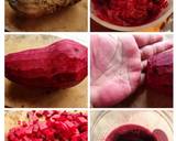 Kek Marble Kukus dengan Pewarna Semulajadi