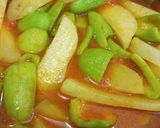A picture of step 4 of Pointed gourd and potatoes.