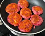 A picture of step 5 of Beetroot Tikki.
