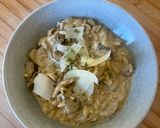 Une image de l'étape 5 de Orzo crémeux poulet / champignons / parmesan 🐓🍄🟫.