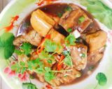 Hình bước làm 3 của món Cà tím tàu hủ áo bột sauce
