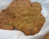 A picture of step 6 of Singhara atta tikki.