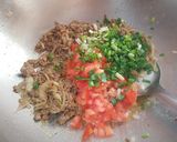 A picture of step 3 of Stuffed Peppers with Rice and Ground Beef (Nasi Mahsi, an Arab Specialty).