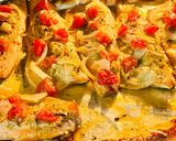 A picture of step 3 of Trout fillet baked with tomatoes.