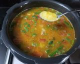 A picture of step 4 of Sambhar rice.