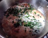 Foto del paso 8 de la receta: Pollo con crema de verdeo y papas españolas de Bigote Cocina