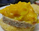 Foto del paso 7 de la receta: Arepa🫓rellena🥯de fiambre🧀de pollo casero y chutney de mango🧅🥭🌶️