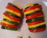 Tomato Mango Cucumber Salad Towers recipe step 6 photo
