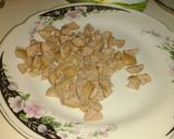 A picture of step 4 of Spaghetti with Chicken and Cream.