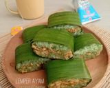 Foto langkah ke 8 dari resep Lemper Ayam aroma Pandan.