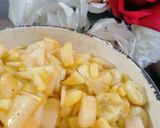A picture of step 3 of Mixed fruit chat🍌🍎.