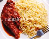 A picture of step 2 of White spaghetti and stew.