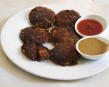 A picture of step 5 of Quinoa-mung veggie cutlets.