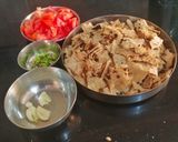 A picture of step 1 of Seyal Phulka /Chapati./Seyal Mani.