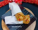 A picture of step 8 of Paneer Paratha Wrap (tiffin - friendly).
