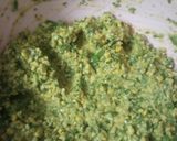 A picture of step 3 of Keerai badai(spinach dal vada).