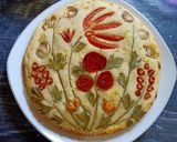 Foto langkah ke 10 dari resep Focaccia garden (Focaccia Bread Art).