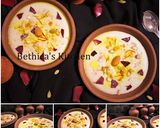 A picture of step 7 of Gulkand Phirni.