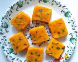 A picture of step 5 of Mango kalakand.