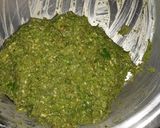 A picture of step 4 of PPP fitters palak paneer peas.