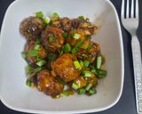A picture of step 6 of Cabbage manchurian.