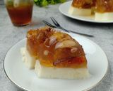 Foto langkah ke 6 dari resep Puding Peach Gum Lapis Susu.