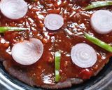 A picture of step 1 of Ragi thepla pizza.
