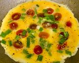 Hình bước làm 5 của món Trứng Chiên Cà Chua Bi
