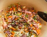 A picture of step 2 of Bolognese sauce - ragù.