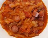 Lecsó virslivel recept fázis 5 fotója