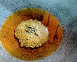 A picture of step 2 of Lau aloo chingri / bottle gourd potato & shrimp curry.