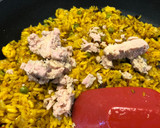 Foto del paso 4 de la receta: Frittata de arroz con atún y champiñones