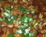 A picture of step 3 of Chikhen phuljhri pratha roll.