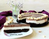 عکس مرحله 2 از دستور 🧀چیزکیک شکلاتی🍫