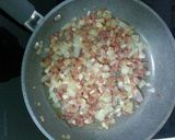 Foto del paso 3 de la receta: Coles de bruselas con jamón y champiñones