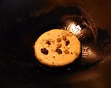A picture of step 3 of Sourdough Kamut pancake with butter almond milk syrup.