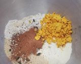 Foto del passaggio 1 della ricetta Ciambella di pane al cioccolato, mandarini e cannella 🌷