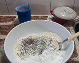 Foto del paso 3 de la receta: Bizcochuelo en licuadora version marmoleado con jengibre,naranja y zanahoria tambien chia