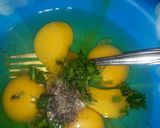 A picture of step 1 of Egg Manchurian.