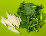 Mackerel and Rape Blossom Miso soup recipe step 2 photo