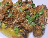 A picture of step 7 of Stuffed Banana Masala with Coconut stuffing.