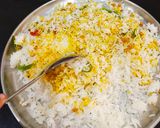 A picture of step 5 of Lemon Rice. (Chitranna).