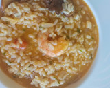 Foto del paso 5 de la receta: Meloso de arroz y setas con gambas al ajillo