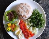 A picture of step 3 of Rice and beans (garau garau) #garau garau contest.