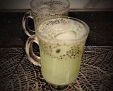 A picture of step 5 of Chia Seeds pistachio Fizz.