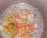 A picture of step 3 of Cauliflower and potato with green touch.