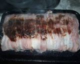 Foto del paso 7 de la receta: Carne rellena envuelta en tocino